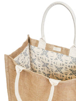 Load image into Gallery viewer, Jute Canvas Market Bag With Pompom
