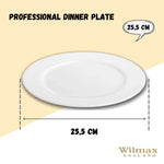 Load image into Gallery viewer, Professional Rolled Rim White Dinner Plate 10" inch | 25.5 Cm
