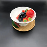 Load image into Gallery viewer, White Fruit Vase 9.5" inch X 4.5" inch |In Colour Box
