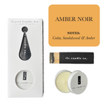 Load image into Gallery viewer, Travel Candle with Matches - Amber Noir
