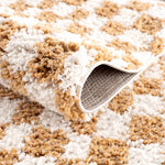 Load image into Gallery viewer, Kieu Yellow &amp; White Checkered Area Rug
