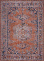 Load image into Gallery viewer, Burnt Orange Taber Medallion Washable Area Rug
