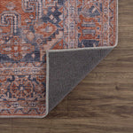 Load image into Gallery viewer, Burnt Orange Taber Medallion Washable Area Rug
