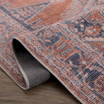 Load image into Gallery viewer, Burnt Orange Taber Medallion Washable Area Rug
