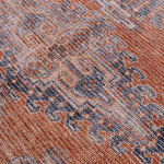 Load image into Gallery viewer, Burnt Orange Taber Medallion Washable Area Rug
