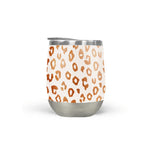 Load image into Gallery viewer, Copper Leopard Print Stemless Wine Tumbler
