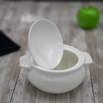 Load image into Gallery viewer, Set Of 2 White Baking Pot 21 Oz | 620 Ml
