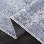 Load image into Gallery viewer, Aqua Rosman Washable Area Rug
