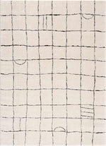 Load image into Gallery viewer, Keanu Black &amp; White Area Rug - Clearance

