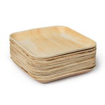 Load image into Gallery viewer, Palm Leaf Plates Square Dinner ALL SIZES Plates 4"-10" Inch (Set of 100/50/25)
