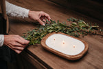 Load image into Gallery viewer, 3-Wick Dough Bowl Soy Candle - Pomme Cider
