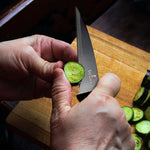 Load image into Gallery viewer, Kitchen Knife Set Kit | Black Magnetic Rack &amp; Sharpener
