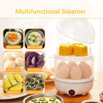Load image into Gallery viewer, Multifunction Double Layers Egg Boiler
