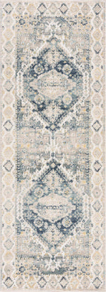 Load image into Gallery viewer, Brend Blue Medallion Area Rug
