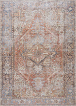 Load image into Gallery viewer, Rust Eira Distressed Vintage Washable Area Rug - Clearance
