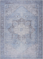 Load image into Gallery viewer, Aqua Rosman Washable Area Rug
