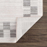 Load image into Gallery viewer, Azrika Gray Checkered Washable Rug
