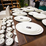 Load image into Gallery viewer, Professional Rolled Rim White Round Plate / Platter 12" inch |
