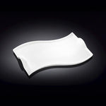 Load image into Gallery viewer, Flat Porcelain White Dish With Handles 10" inch | 26 Cm
