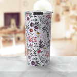 Load image into Gallery viewer, Bright Watercolor Flower - Purple - Travel Mug
