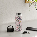 Load image into Gallery viewer, Bright Watercolor Flower - Pink - Handle Lid Water Bottle
