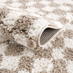 Load image into Gallery viewer, Kieu Light Gray &amp; Taupe Checkered Area Rug
