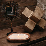 Load image into Gallery viewer, 3-Wick Dough Bowl Soy Candle - By The Fire
