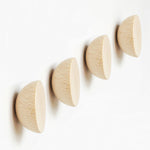 Load image into Gallery viewer, Round Beech Wood Coat Hook/Knob - Set of 4
