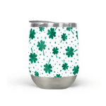 Load image into Gallery viewer, Four Leaf Clover | St. Patrick's Day Stemless Wine Tumbler
