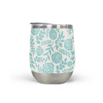 Load image into Gallery viewer, Baby Blue Floral Wine Tumbler
