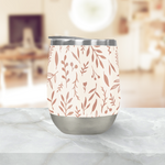 Load image into Gallery viewer, Pink Falling Leaves Wine Tumbler
