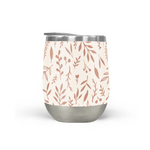 Load image into Gallery viewer, Pink Falling Leaves Wine Tumbler

