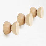 Load image into Gallery viewer, Geometric Beech Coat Hook - Set of 3
