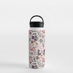 Load image into Gallery viewer, Bright Watercolor Flower - Pink - Handle Lid Water Bottle
