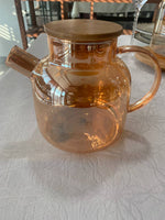 Load image into Gallery viewer, Amber Thermo Glass Teapot 32 Fl Oz | 1200 ml |  High temperature and shock resistant
