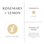 Load image into Gallery viewer, Rosemary + Lemon - Signature Candle
