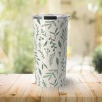 Load image into Gallery viewer, Green Falling Leaves Travel Mug
