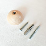 Load image into Gallery viewer, Round Beech Wood Coat Hook/Knob - Set of 4
